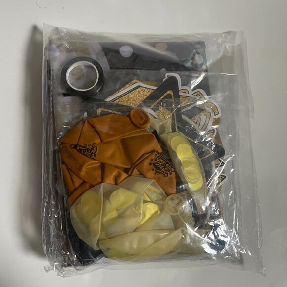 Graduation Party Decor Kit (Gold & Black) - Picture 1 of 7